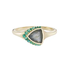 Tomfoolery AZ Gemstone Trillion Ring Hot
