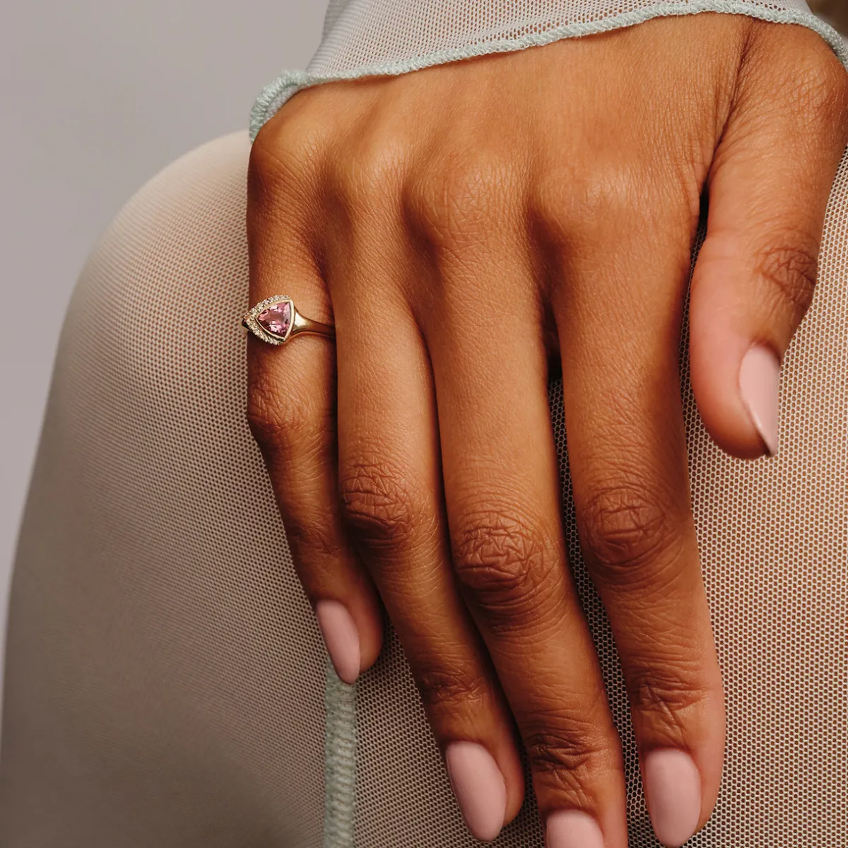 Tomfoolery AZ Gemstone Trillion Ring Hot