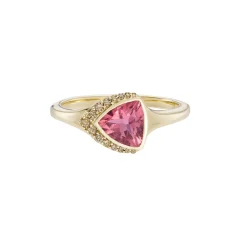 Tomfoolery AZ Gemstone Trillion Ring Hot
