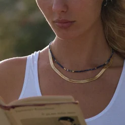 Tomfoolery Azzuro Beaded Necklace Outlet