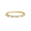 Tomfoolery Baguette and Round Diamond Half Eternity Ring Fashion