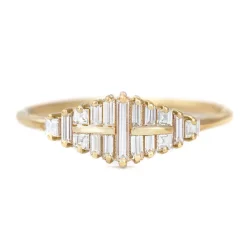 Tomfoolery Baguette Cut Cluster Diamond Ring Best