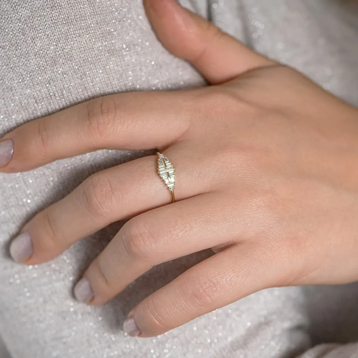 Tomfoolery Baguette Cut Cluster Diamond Ring Best