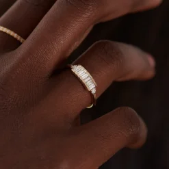 Tomfoolery Baguette Diamond Lineup Ring Online