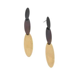 Tomfoolery Baguettes Trio Drop Earrings Online