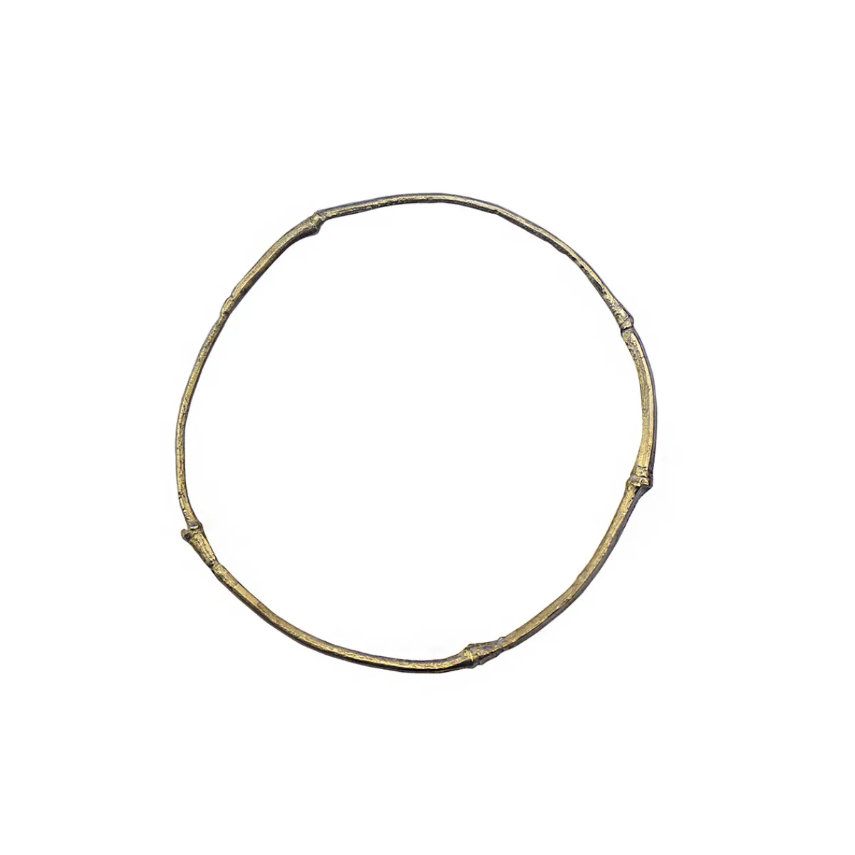 Tomfoolery Bamboo Bangle in Bronze Hot