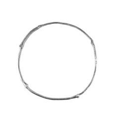 Tomfoolery Bamboo Bangle in Silver Outlet