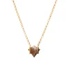 Tomfoolery Band Faceted Kite Brown Diamond Pendant Hot