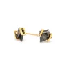 Tomfoolery Band Salt & Pepper Diamond Studs Discount