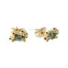 Tomfoolery Barnacle Sea Green Sapphire Studs Best