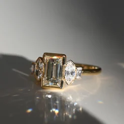 Tomfoolery Basilica Baguette & Marquise Diamond Ring Online