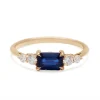 Tomfoolery Bea Blue Sapphire Five Stone Ring New