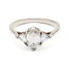 Tomfoolery Bea 14ct White Gold Rose Cut Diamond Ring New