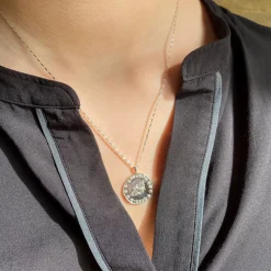 Tomfoolery Bee Coin Pendant in Silver Fashion