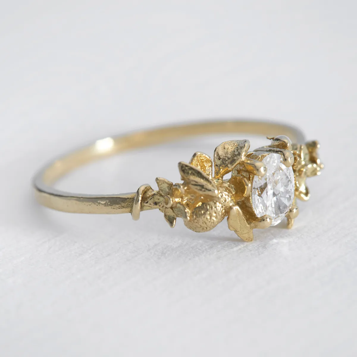 Tomfoolery Beekeeper Ring with 0.25ct Oval Diamond Online