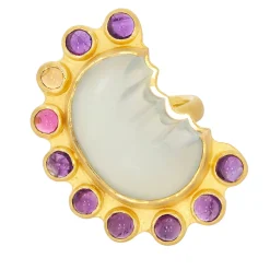 Tomfoolery Berry Nougat Art Ring Discount