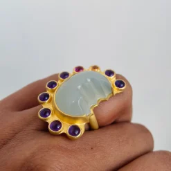 Tomfoolery Berry Nougat Art Ring Discount