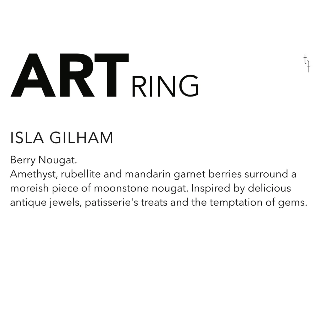Tomfoolery Berry Nougat Art Ring Discount