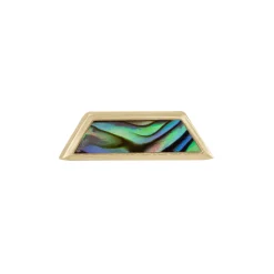 Tomfoolery Bezel Mother of Pearl Trapezoid Stud Hot