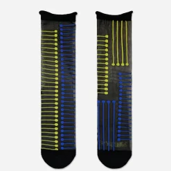 Tomfoolery Black & Neon Stripe Tulle Socks Clearance