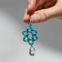 Tomfoolery Black 3D Printed Cosmos Drop Earrings Outlet