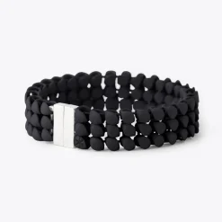 Tomfoolery Black 3D Printed Geometric Bracelet Discount