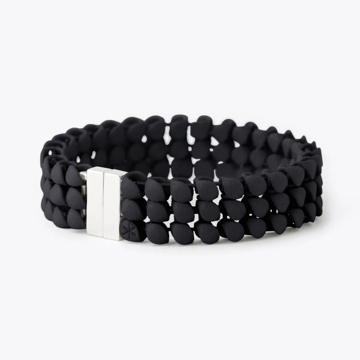 Tomfoolery Black 3D Printed Geometric Bracelet Discount