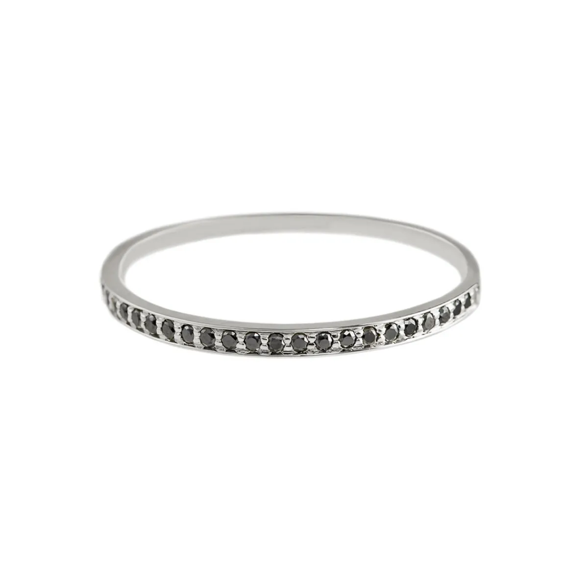 Tomfoolery Black Diamond Eternity Ring Hot