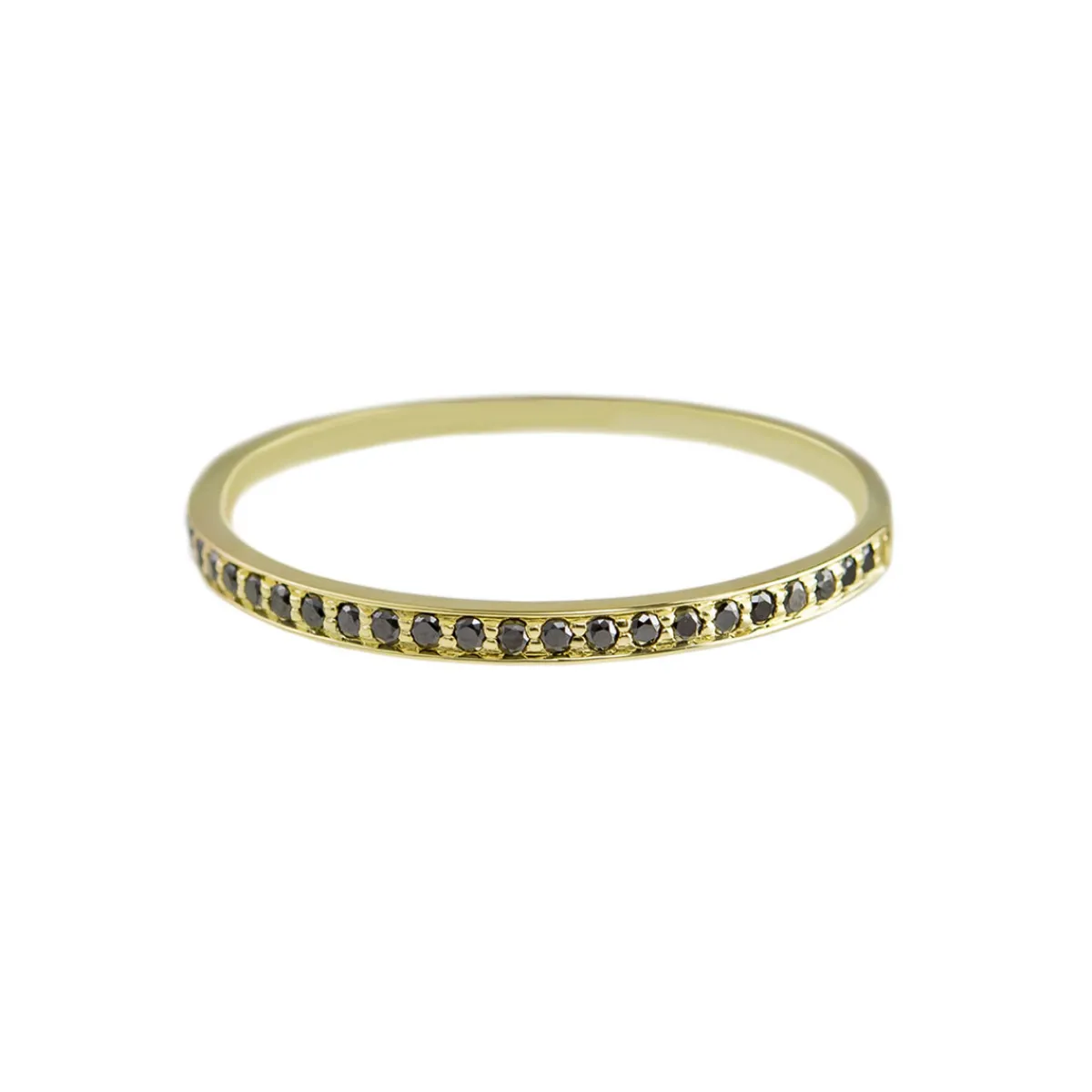 Tomfoolery Black Diamond Eternity Ring Hot