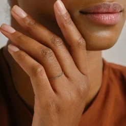 Tomfoolery Black Diamond Eternity Ring Hot