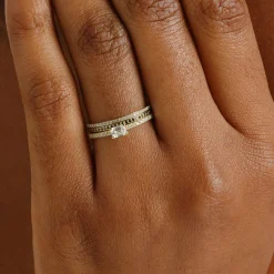 Tomfoolery Black Diamond Eternity Ring Hot