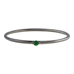 Tomfoolery Black Rhodium Plated Silver Dainty Ring Sale