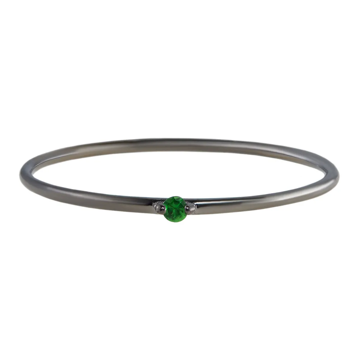 Tomfoolery Black Rhodium Plated Silver Dainty Ring Sale