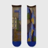 Tomfoolery Blue Check Tulle Socks Clearance