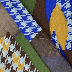 Tomfoolery Blue Check Tulle Socks Clearance