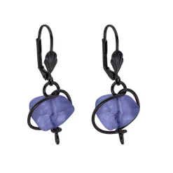 Tomfoolery Blue Resin Nugget Earrings Sale