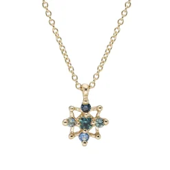 Tomfoolery Blue Sapphire Star Pendant Fashion