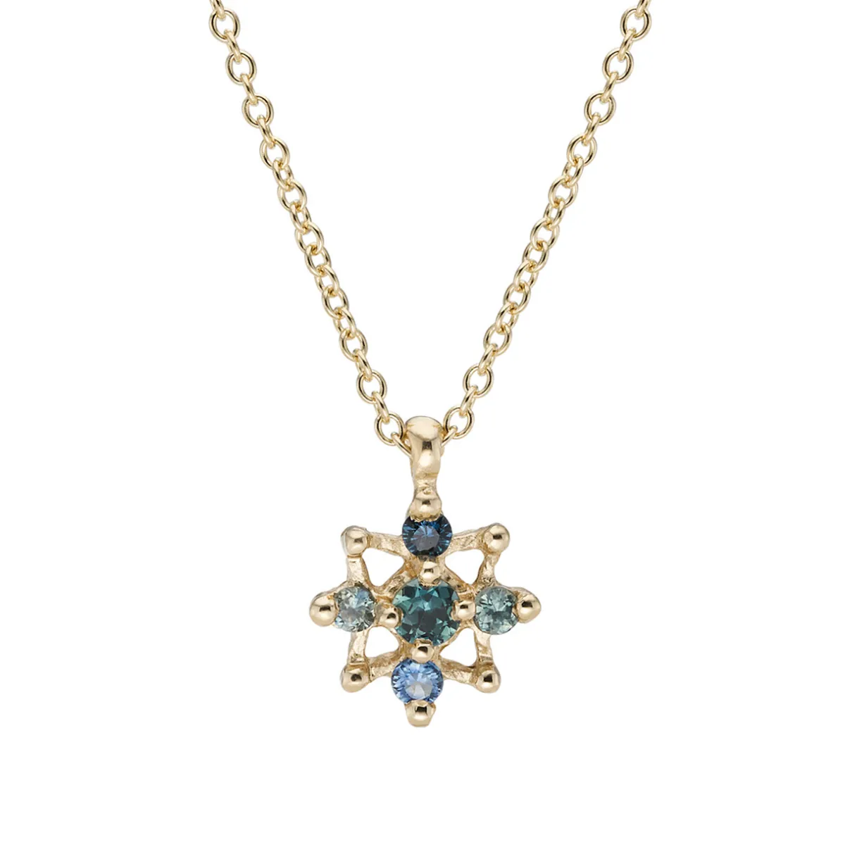 Tomfoolery Blue Sapphire Star Pendant Fashion