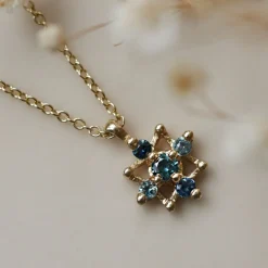 Tomfoolery Blue Sapphire Star Pendant Fashion