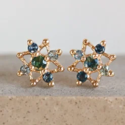 Tomfoolery Blue Sapphire Star Studs Best