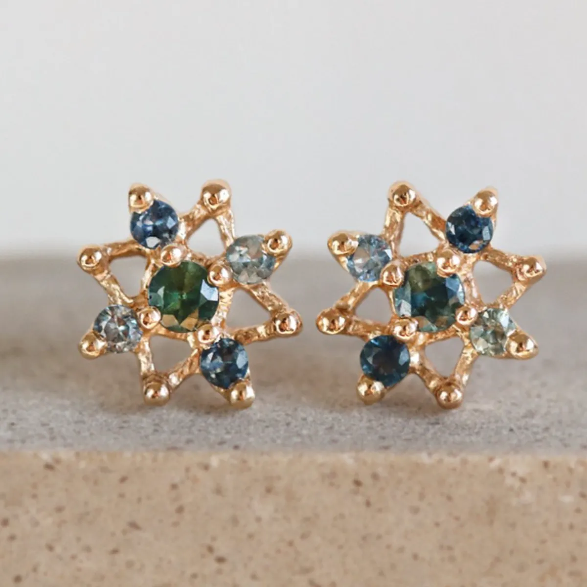 Tomfoolery Blue Sapphire Star Studs Best