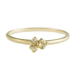 Tomfoolery Blue Sapphire Three Buds Ring Online