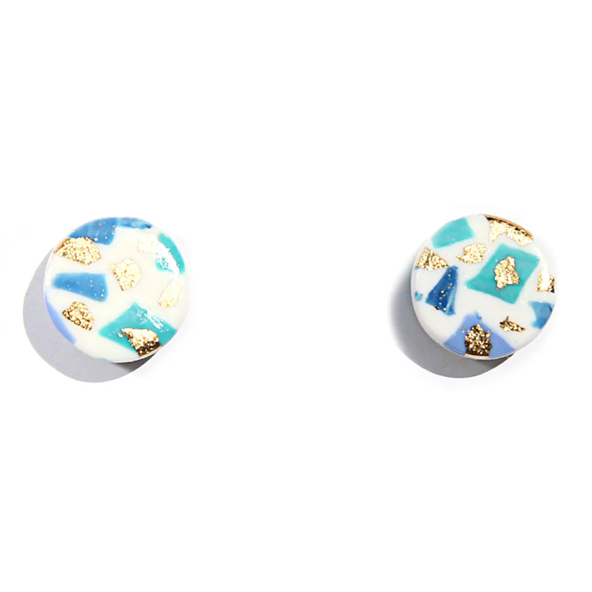 Tomfoolery Blue Terrazzo Studs Best