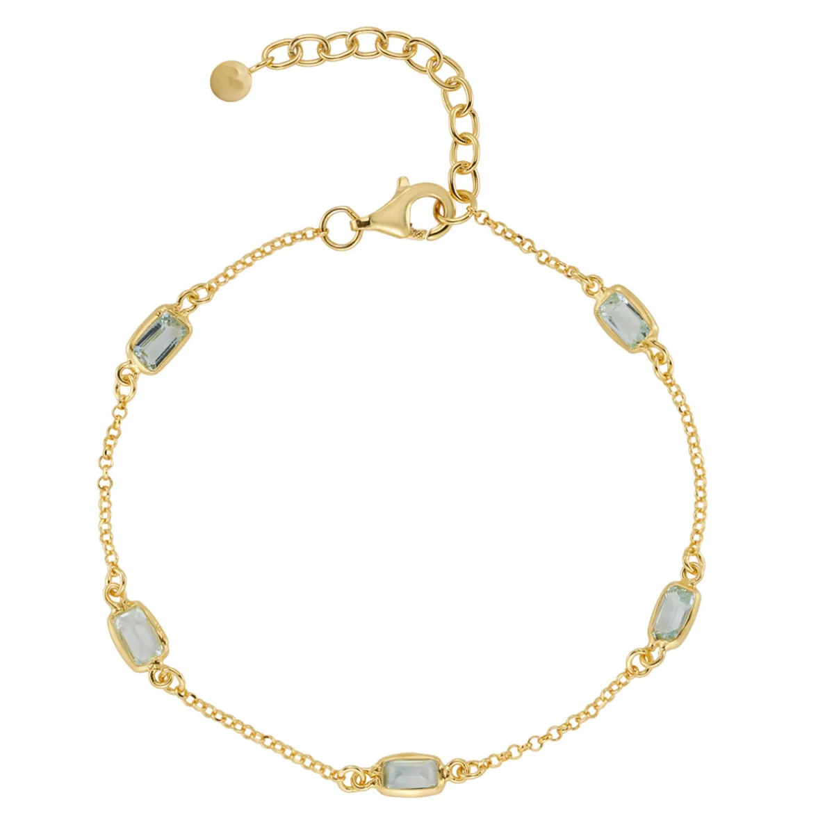 Tomfoolery Blue Topaz Octagon Beaded Bracelet Online
