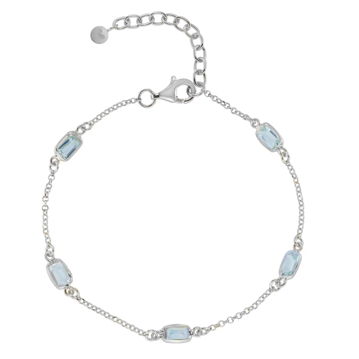 Tomfoolery Blue Topaz Octagon Beaded Bracelet Online
