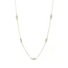 Tomfoolery Blue Topaz Octagon Chain Necklace Discount