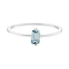 Tomfoolery Blue Topaz Octagon Stacking Ring Sale
