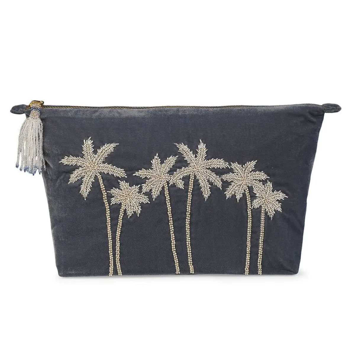 Tomfoolery Blue Velvet Palm Pouch Online