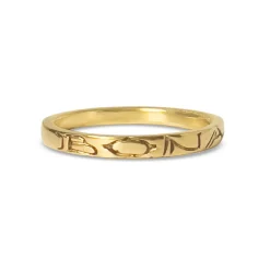 Tomfoolery Bona Fide Engraved Gold Band Online