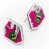 Tomfoolery Brew Recycled Aluminium Drop Earrings in Pink Smoke Sale